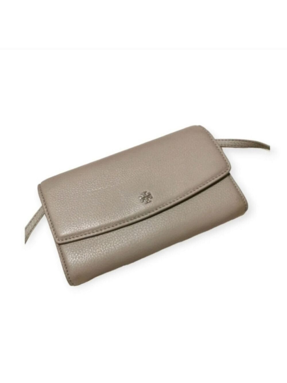 Tory Burch Dove Gray Wallet On Chain Shoulder bag Clutch - Picture 3 of 16